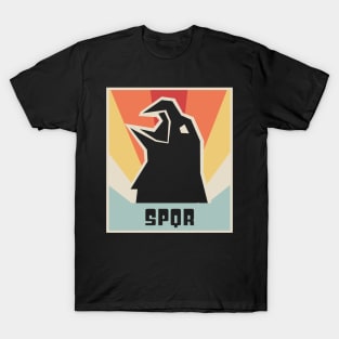 SPQR - Vintage Roman Empire Eagle Design T-Shirt